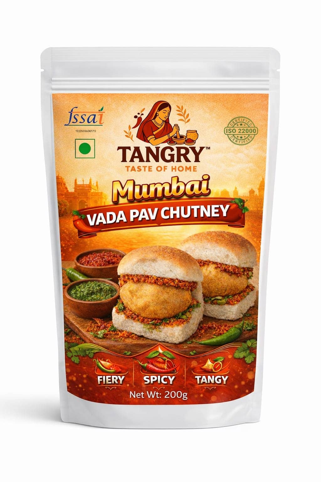 Vada Pav Chutney 100 g — Tangry Spices pouch, Jaipur