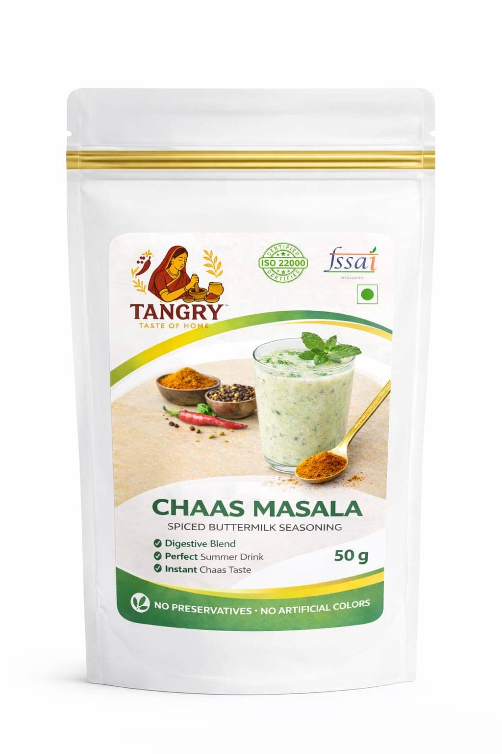 Chaas Masala 50 g — Tangry Spices pouch, Jaipur