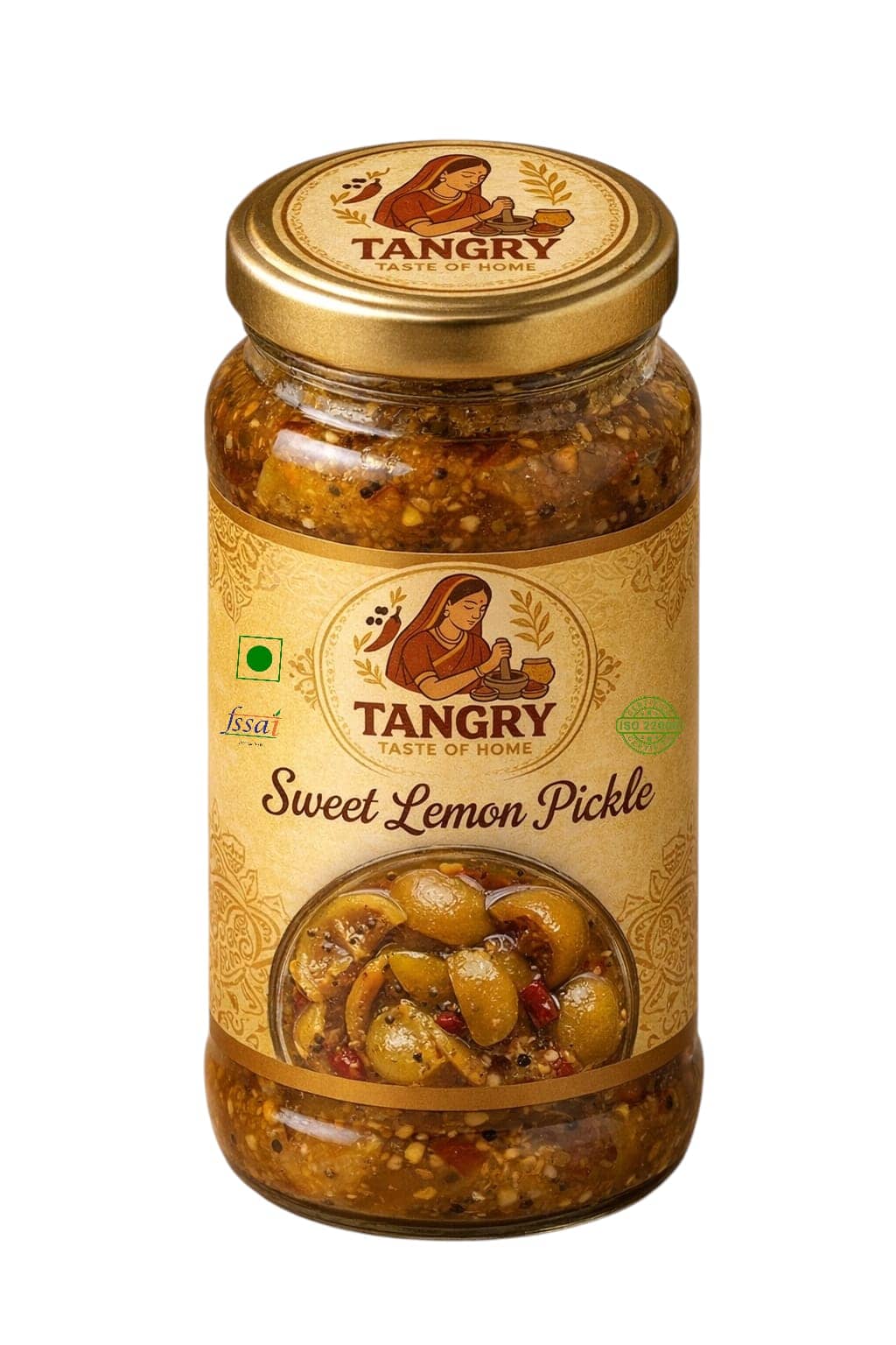 Sweet Lemon Pickle 250 g — Tangry Spices pouch, Jaipur