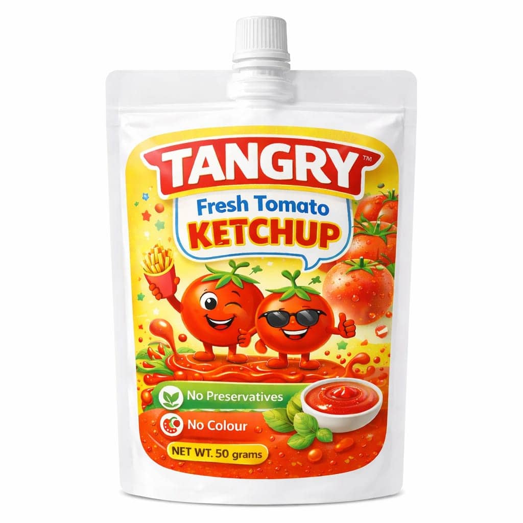 Fresh Tomato Ketchup 50 g — Tangry Spices pouch, Jaipur